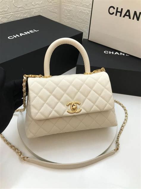 used white chanel bag|white chanel shopping bag.